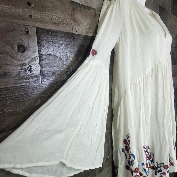 New Free People Te Amo Flared Sleeve Mini Dress - Picture 7 of 10